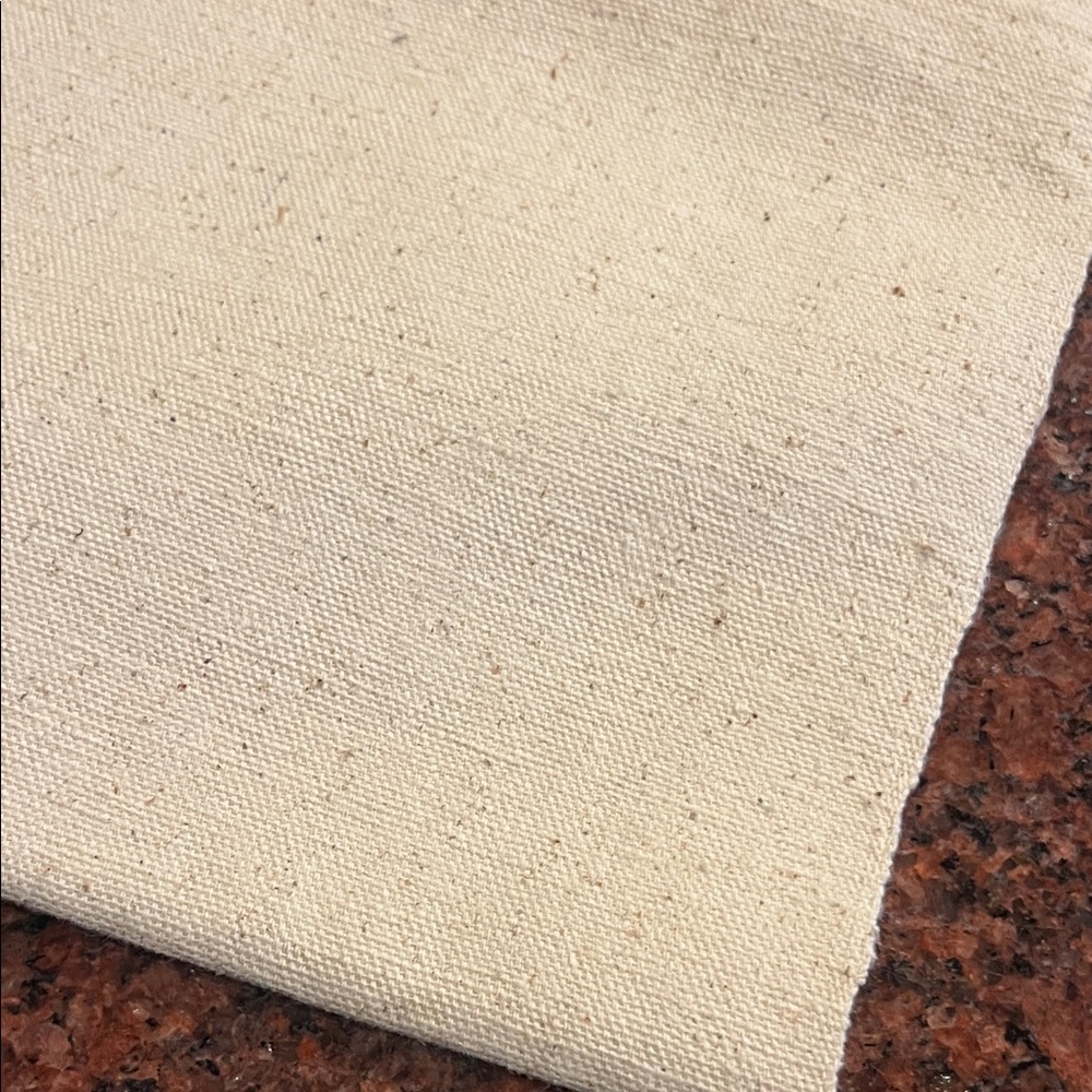 Natural Cream Heavy Canvas Fabric 1 yard